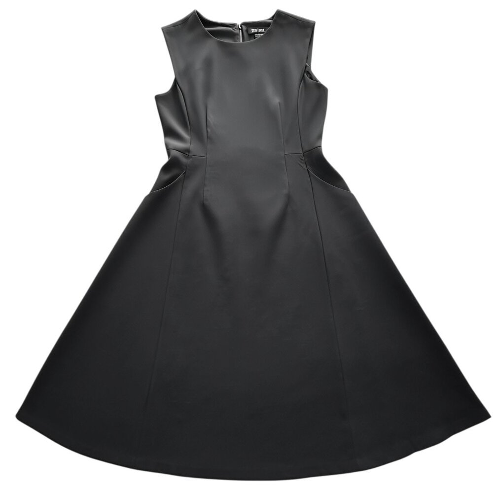 White House Black Market Black Midi Dress with Pockets - US Size 10